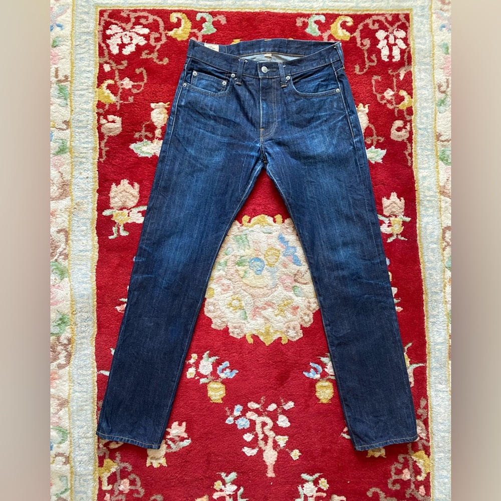 J Crew 484 Slim Raw Ridgid Jeans 30 x 32 Japanese Kaihara